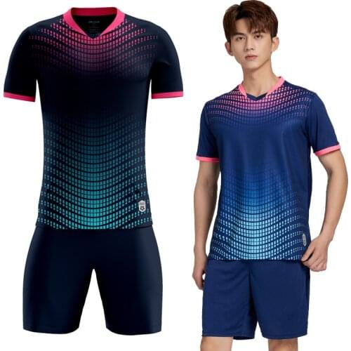 Men Soccer Jersey Set Uniforms Tennis Shirts Shorts Tracksuits Custom Print Running Gym Suits Breathable Sports Suits