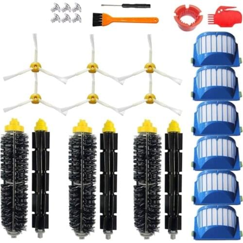 Replacement Parts Kit for IRobot Roomba 600 Series:675 690 670 671 680 650 630 Side Brush, Roller Brush, Filter