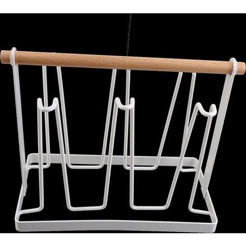 New 1Pcs Bar Metal Glass Cup Storage Rack For Water Mug Draining Drying Organizer Holder Stand Useful Home Kitchen Supply