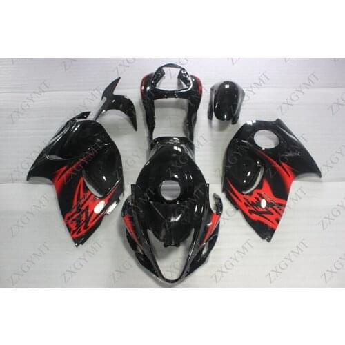 Fairings GSX-R1300 2008 - 2014 Black Red Body Kits GSX R1300 10 11 Plastic Fairings GSX-R1300 2013