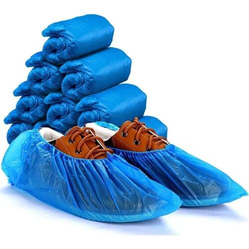 Disposable shoe cover CPE indoor non-slip wear-resistant household waterproof rain and dustproof plastic foot cover 100-600pcs