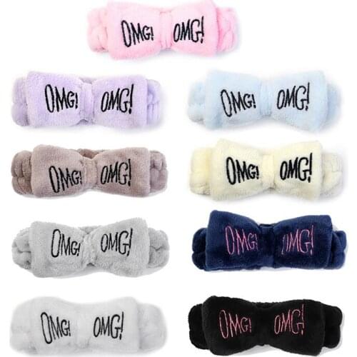 The New OMG Face Wash Hairband Popular Soft Coral Fleece Warm Headband Hair Scarf for Men and Women Exquisite Headband Gift