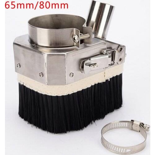1pc Dust Shoe Cover Cleaner Double Door 65mm/80mm Spindle Dust CNC Router Engraving Machine Woodworking Tools Dust