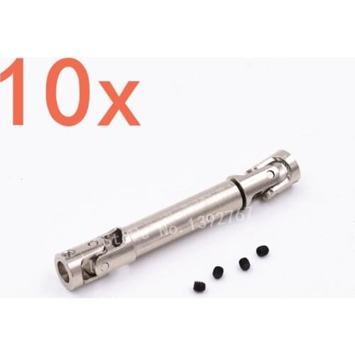 RC Car Steel Universal Driven Dogbone 50-70mm 60-85mm 75-115mm Drive Shaft Joint 4*4mm 4*3mm 3*3mm For 1/24 Scale Models Remote