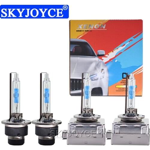 SKYJOYCE New 2PCS 35W D2S 5500K Xenon Bulbs High Bright D1S D2S D3S D4S Car Headlight HID Lamps With All Metal Base Protection