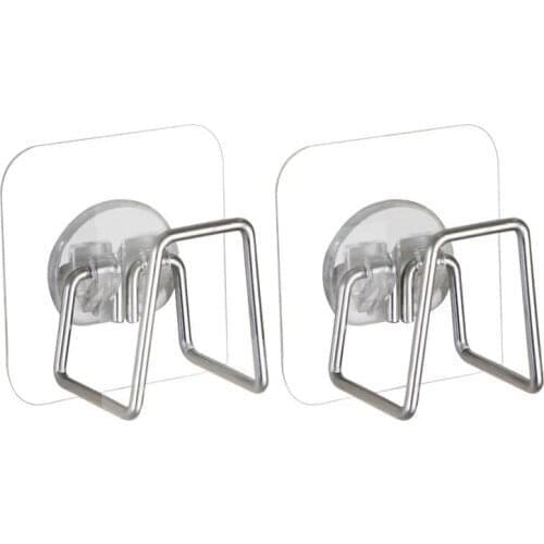 Kitchen Drainer Rack Stainless Steel Sponge Holder Rack Brush Soap Drainer Shelf Self Adhesive Rack Kitchen Bathroom Organizers