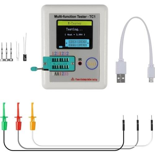Tester lcr Transistor Meter lcr-tc1 lcr Meter lcr tc1 1.8 inch Display Multi-function tft Transistor Tester