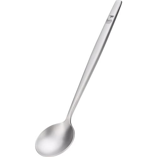Titanium Soup Spoon, Dinner Spoon, High-end Healthy Tableware, Dishwasher Safe, Sanding Surface, KEITH Ti5205