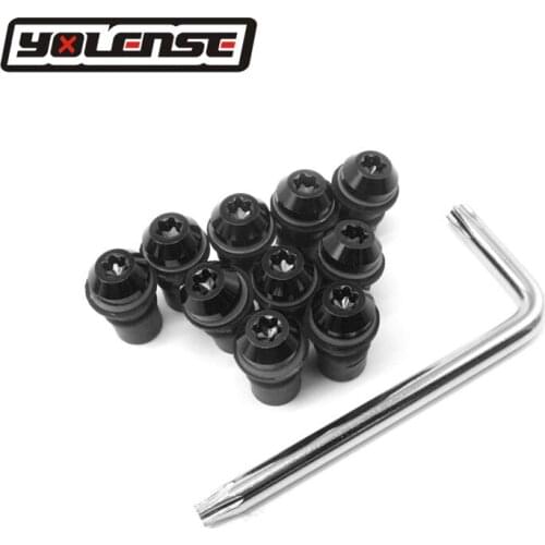 10PCS 5MM Universal Motorcycle Bolts Screws Kit Windscreen Windshield Cafe Racer Motocross For Honda CB1000R FJS400 FJS600