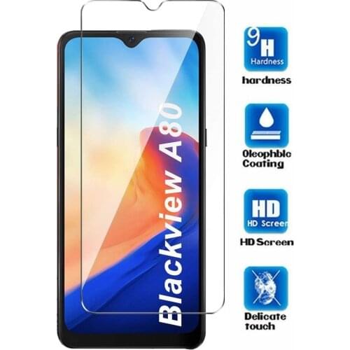 For Blackview A80 6.21" Glass Screen Protective Tempered Glass Blackview A80 Pro 6.49" Protector Cover Film