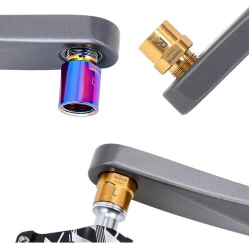 1 Pair Mountain Road Bike Pedal Extender Extension Pedal Axle Crank Accessories 16Mm 20Mm for bicycle Pedal