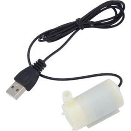 1Pc Durable Mini Water Pump 5V White USB Cable Mute Micro Submersible Pump Fountain Pump Accessories