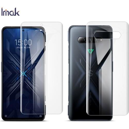 For Black Shark 4 Pro Protector IMAK 2PCS Transparent Smooth 3D Full Cover Hydrogel Film for Black Shark 4 Screen Protector