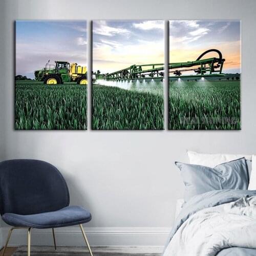 3pcs Full Square Round Drill Diamond Painting Cross Stitch Tractor farm landscape 5D DIY Rhinestone Diamond Embroidery
