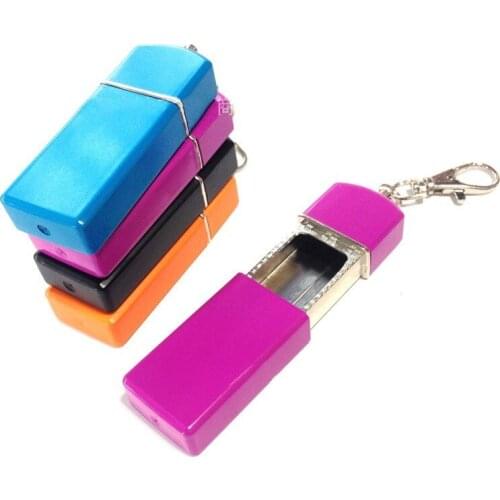 Smoking Accessories Ashtrays Mini Portable Zinc alloy Sealed Ashtray storage Box