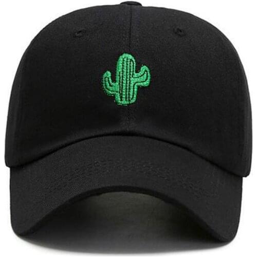 Embroidery cactus baseball cap hip hop cotton hiphop men snapback hat outdoor sports curved sun hat fashion kpop cap dad hat
