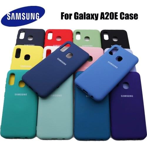 A20E Case Samsung Galaxy A20e SM-A202F Silky Silicone Cover High Quality Soft-Touch Back Protective Shell A20 E With logo
