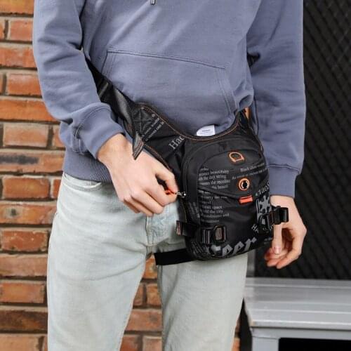 Street Riding Waist Leg Bag Outdoor Tactical Multi-function Bag Trend Mens Bag Travel Sports Waist Bag Leisure Fishing Gear Bag