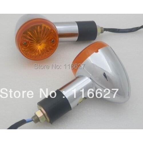 For Yamaha Cruiser Chopper Touring Custom Bike Freeshipping 2" Chrome Bullet Turn Signal