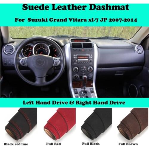 For Suzuki Grand Vitara xl-7 JP 2007-2014 Suede Leather Dashmat Dashboard Cover Pad Dash Mat Car-Styling Carpet Accessories