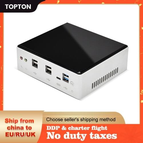 Mini PC Gamer Completo Intel i7-10510U i5 Quad Core 2*DDR4 2*Lan M.2 NVMe NUC WiFi HD Slim Computer UHD Graphics 4K TV Box