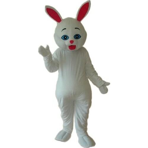 White Rabbit Mascot Costume Cosplay Rabbit Fursuit Carnival Birthday Party Fancy Dress-up Outfit for Adults Cosplay Costumes