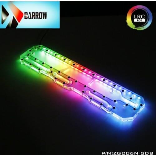 Barrow waterway board plate for ZEAGINAL 06 open computer case,water tank ,cooling rgb reservoir LRC 2.0 5V ,ZGC06N-SDB,cooler