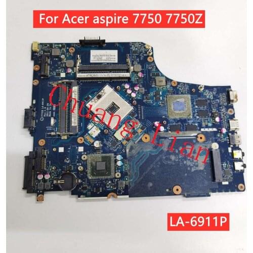 LA-6911P Laptop motherboard For Acer aspire 7750 7750Z HM65 DDR3 Main board 100% Fully Tested