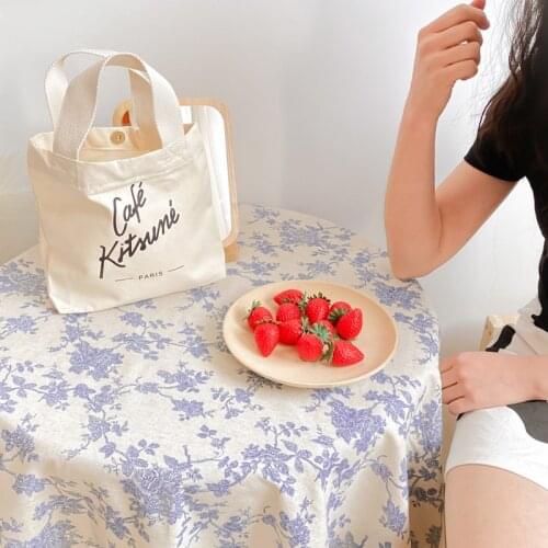 Literature And Art Shoulder Bag Large Capacity HAND Bag Canvas Bag Lunch Bags For Women Bag Food Bag Lunch Box Bag