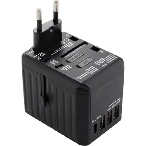 International Power Adapter Travel Power Plug,Travel Insten Universal Adapter for USA,UK,Japan,China,EU,AUS with iPhone