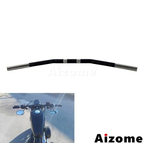 1" Zero Drag Bar Handlebar For Harley Sportster 1200 Nightster XL1200N 2007-2012 883 Low XL883L 2007-2008