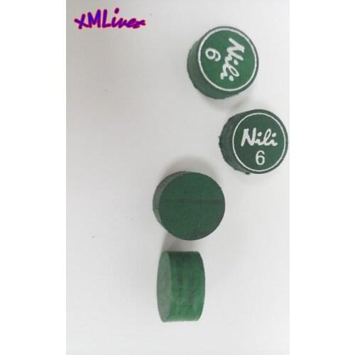 Xmlivet 10pcs latest green color NILI 14mm Pool cue tips 6layers Billiards cue tips Billiards accessories