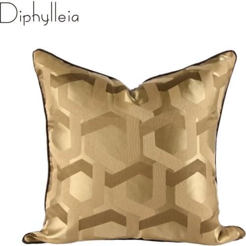 Diphylleia Cushion Cover Modern Shining & Dull Contrast Chain Pattern Accent Geometric Throw Pillow Cases Shells For Sofa Couch