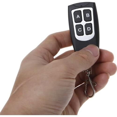 Wholesale RemoteControl Waterproof Four-button Smart Copy Controller Wireless Transmitter Garage Door OpenerSwitch 315MHz 433MHz