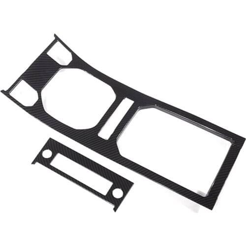 Car Carbon Fiber Center Console Gear Panel Trim for Land Rover Range Rover Evoque 12-17 Accessories