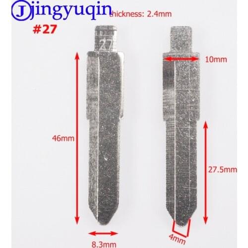 Jingyuqin #27 Blade 1ps Remote Arrival HU83 Blank Key Replacement Uncut Blade For Mazda 3 5 6 Familia Hippocampus 323 Premarin