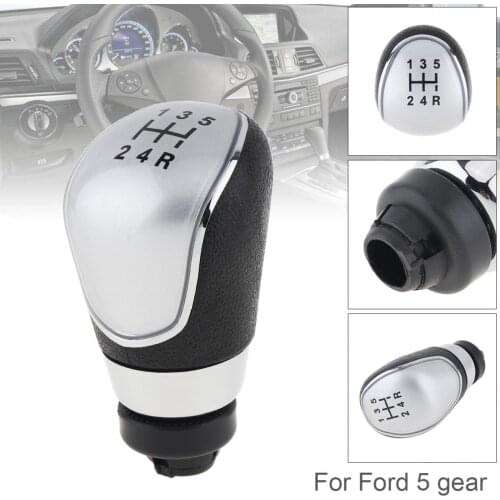 5 Speed 2 Color ABS Plastic Manual Transmission Gear Shift Knob for Ford Focus / Cmax / S-max 2007-2013 5 Gear Models