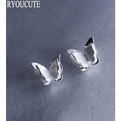Fashion Silver Color Butterfly Earrings for Women Brincos Pendientes Wedding Jewelry