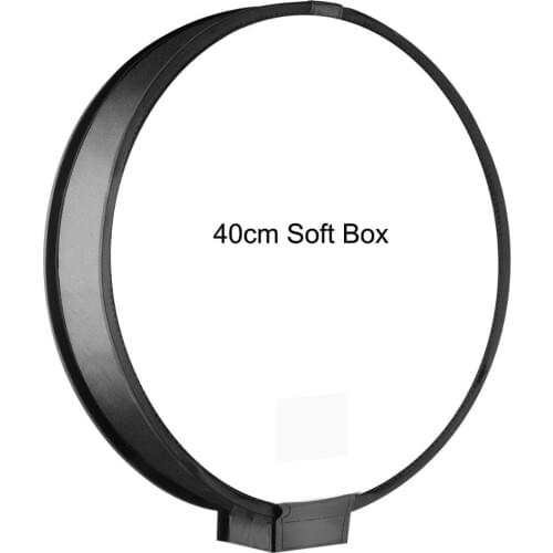 Foldable On-top 40cm Round Soft Box Flash Diffuser Speedlight Softbox for for NikonCanonYongnuoSonys Photo Studio Accessories
