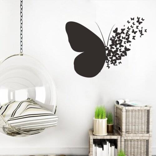 New style solid color personalized butterfly bedroom porch Wall Sticker Commercial beautification Wall Sticker Wallpaper paste