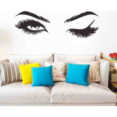 Vivid Sexy Eye Wall Sticker Girl Bedroom living room bedroom decoration for Mural Art Decals Sexy wall decals