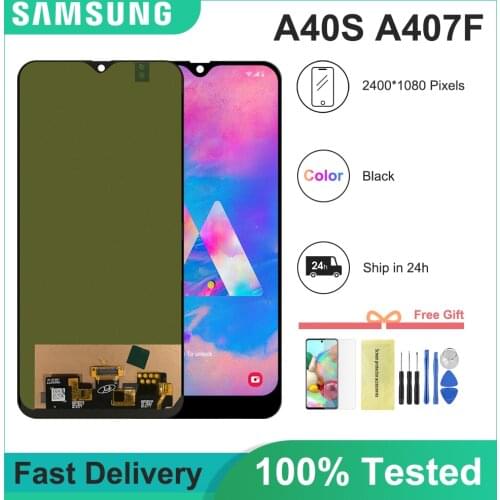 A40s lcd For Samsung galaxy A40S 2019 A407 A407F SM-A407F Display Touch Screen Digitizer Assembly Replacement Parts 6.4"