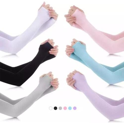 1 Pair Arm Sleeves Warmers Sports Sleeve Sun UV Protection Cover Fishing Mangas Ski Hand Cycling Para Cooling Warmer Runnin A6H7
