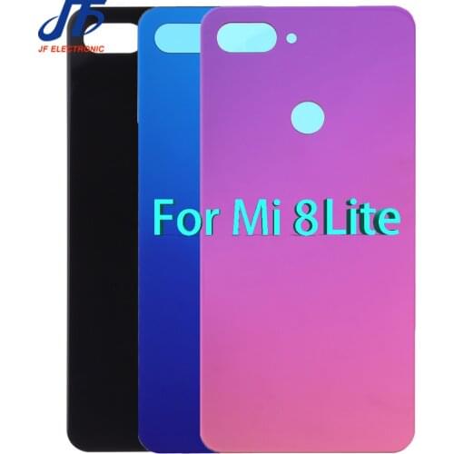 10pcs Battery Cover Panel Rear Door Housing Case with adhesive back glass For xiaomi For Mi 8 8SE 8 lite 8 pro Replacement
