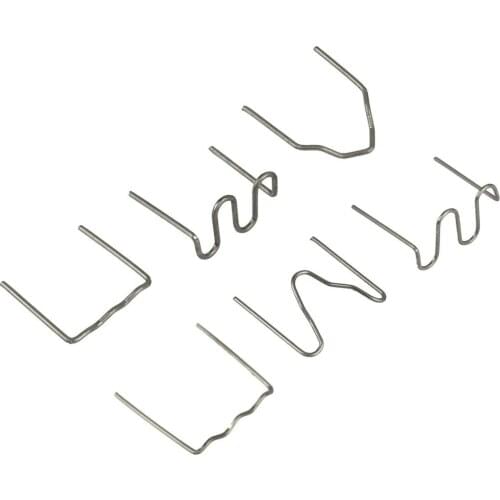 1000pcs Hot Stapler Plastic Wave/Flat Pre-cut Staples 0.8mm Welding Nails Wires For Car Bumper Repair Kit Welder Welding Tool