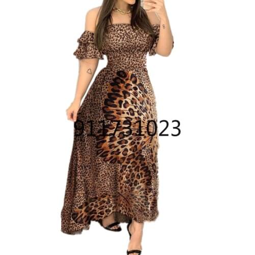 2021 Summer Sexy African Short Sleeeve Printing Long Dress African Dresses for Women African Clothes African Dress Women