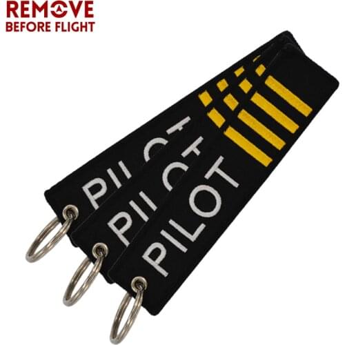 3 PCS/LOT Chaveiro Para Carr OEM Key Chain Jewelry Embroidery Pilot Key Ring Chain Aviation Gift Key Tag Label Chaveiros Atacado