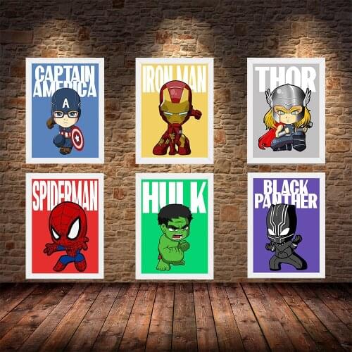 5D Diamond Painting Marvel Superhero Diamond Embroidery Cross Stitch Kits Home Decor Diamond Mosaic Handicraft