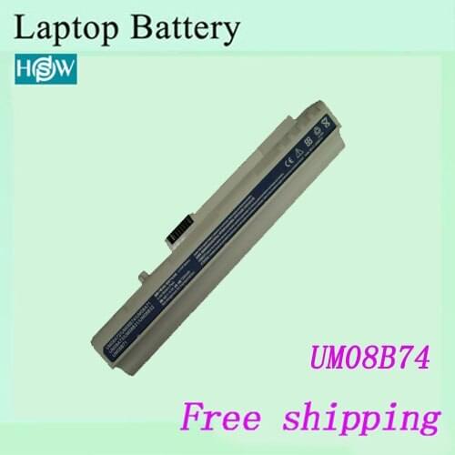 11.1v laptop battery For Acer Aspire One A110 A150 ZG5 UM08A71 UM08A72 UM08A73 UM08B74 UM08A31 6600mah
