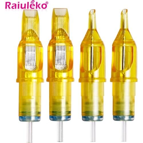 10pcs Disposable Tattoo Cartridge Needles Makeup Needles RL/RS/RM/M1 For Tattoo Machine Pen Gun Derma Tools Kit Eyebrow Needle